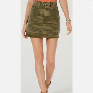 Lucky Brand Camo Mini Skirt SZ 4 NWT
